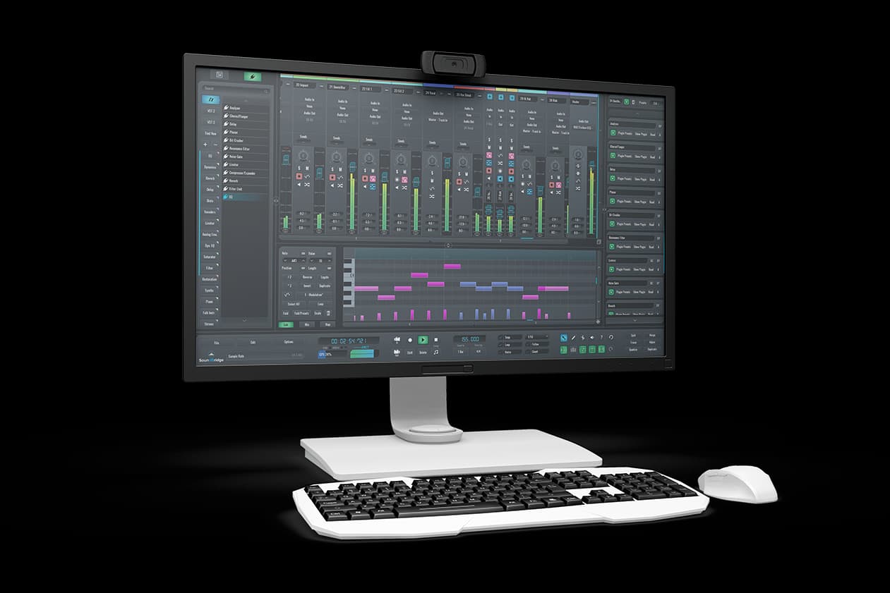 This is an image of a computer featuring the SoundBridge: DAW.